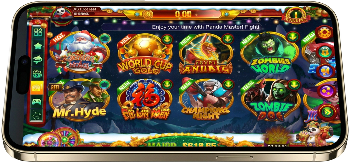 Panda Master game lobby screenshot
